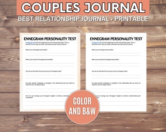 Printable Couples Journal | Couples Prompts | Relationship Journal | 85+ Date Ideas | Relationship Workbook | Couples Quiz & Planner