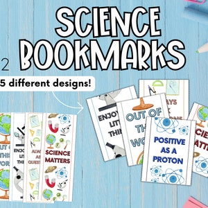 Back to School Science Bookmarks Volume 2-printable Bookmarks - Etsy