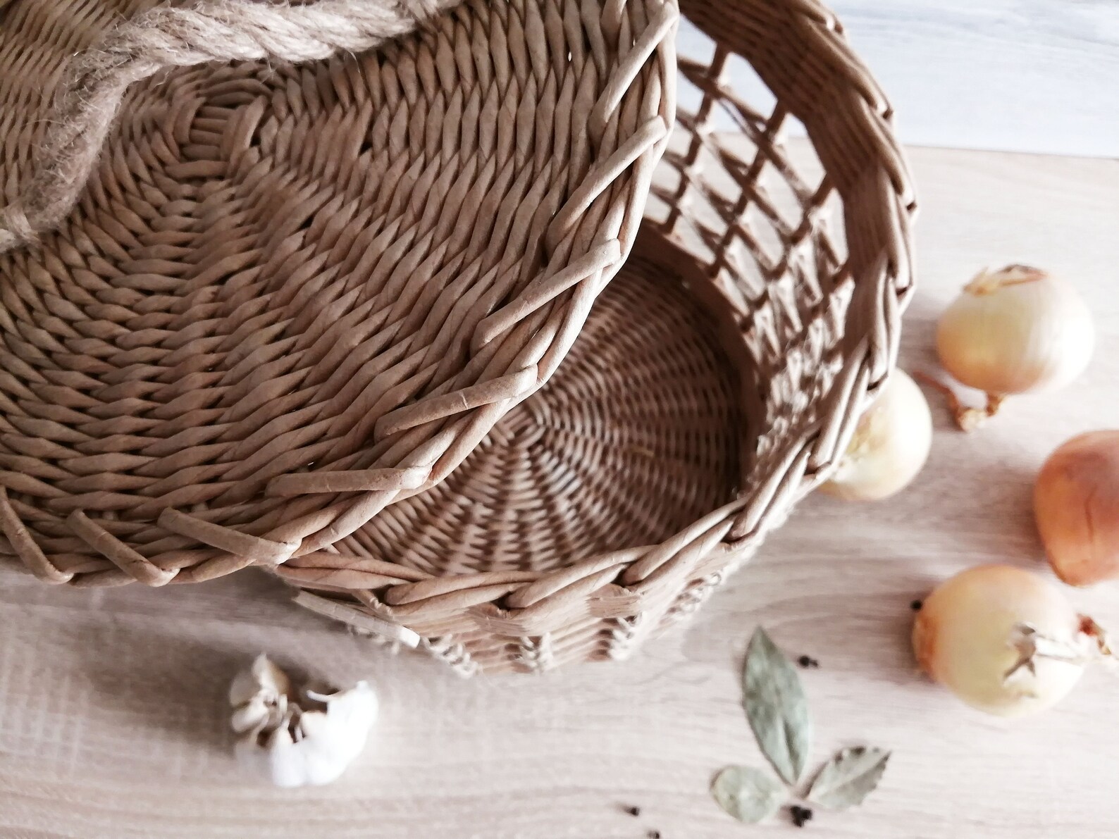 Onion Basket Potato bin Kitchen Pantry Basket Garlic Etsy