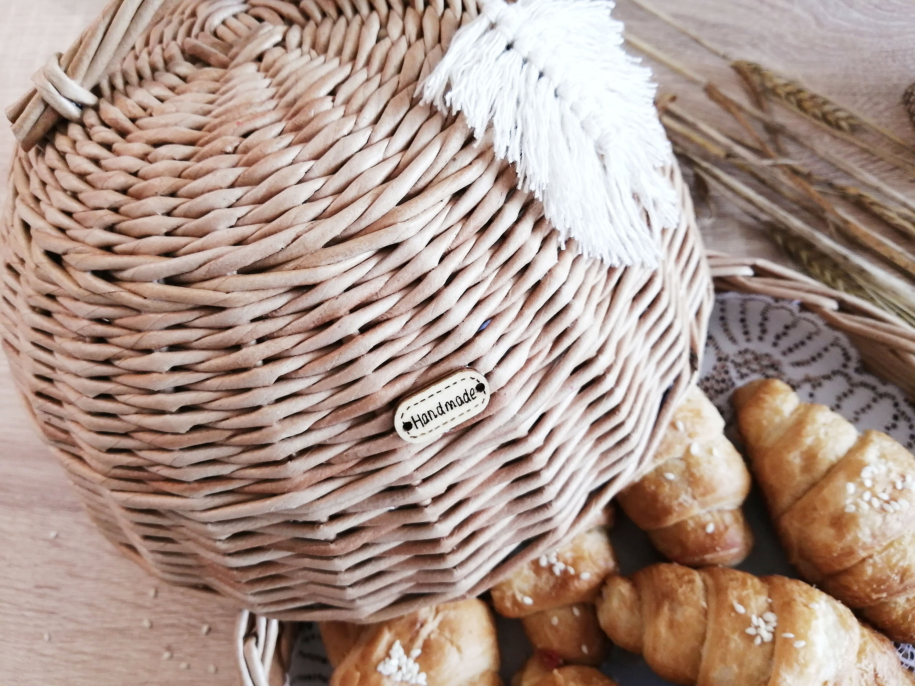 Wicker Small Bread Box Little Breadbasket Storage of Bread Etsy