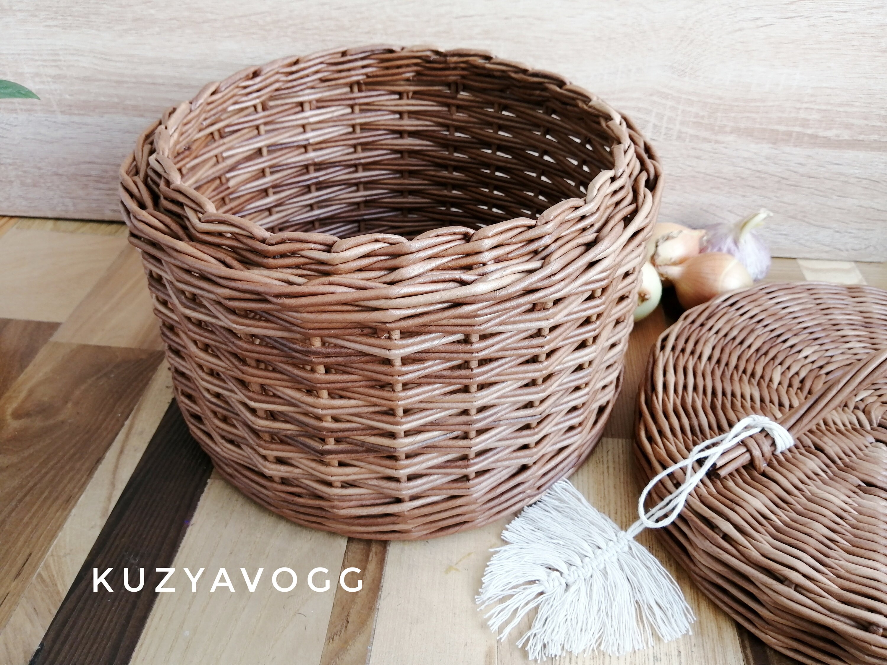 Onion Basket Potato bin Kitchen Pantry Basket Garlic Etsy