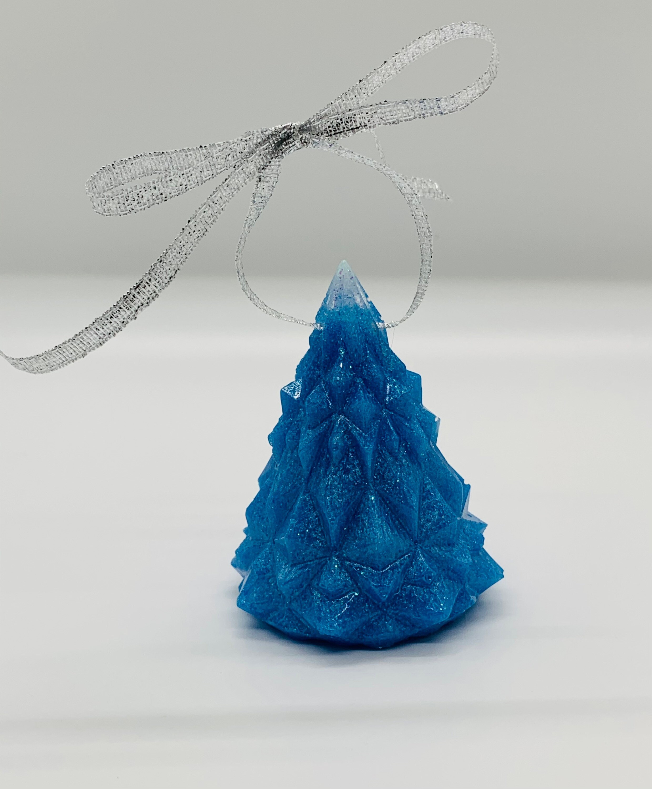 Blue Christmas Tree Ornament 3D Ornament Christmas Ornament