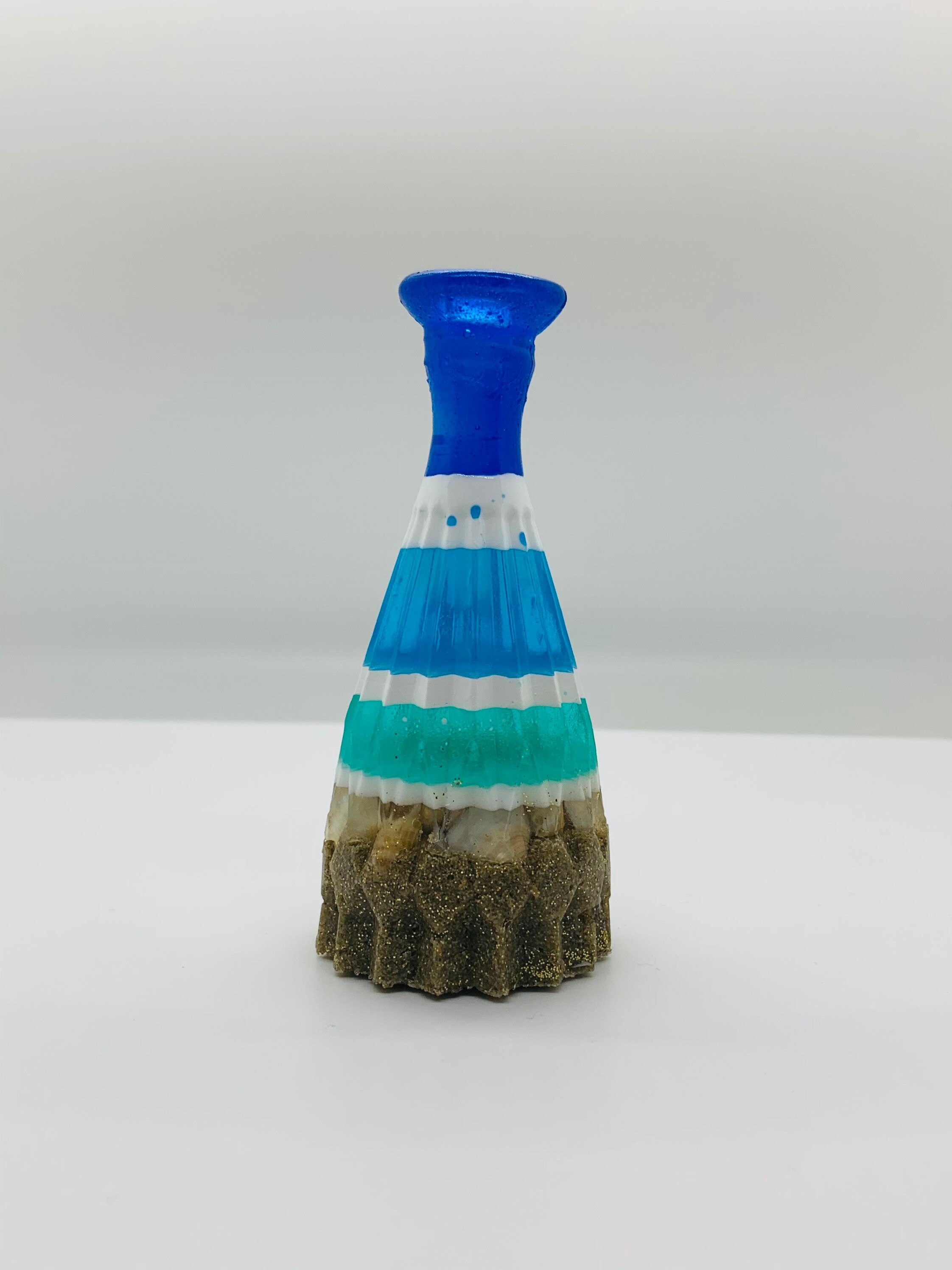 Beach Resin Vase Ocean Resin Vase Flower Vase Ocean Beach Vase