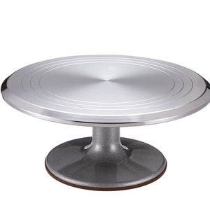 Bakegg Heavy-Duty Cake Turntable Aluminum Alloy Cake Stand Decorating Essential Tool Supply