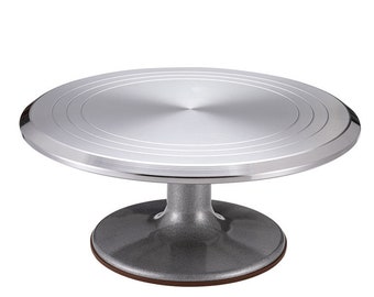 Bakegg Heavy-Duty Cake Turntable Aluminum Alloy Cake Stand Decorating Essential Tool Supply