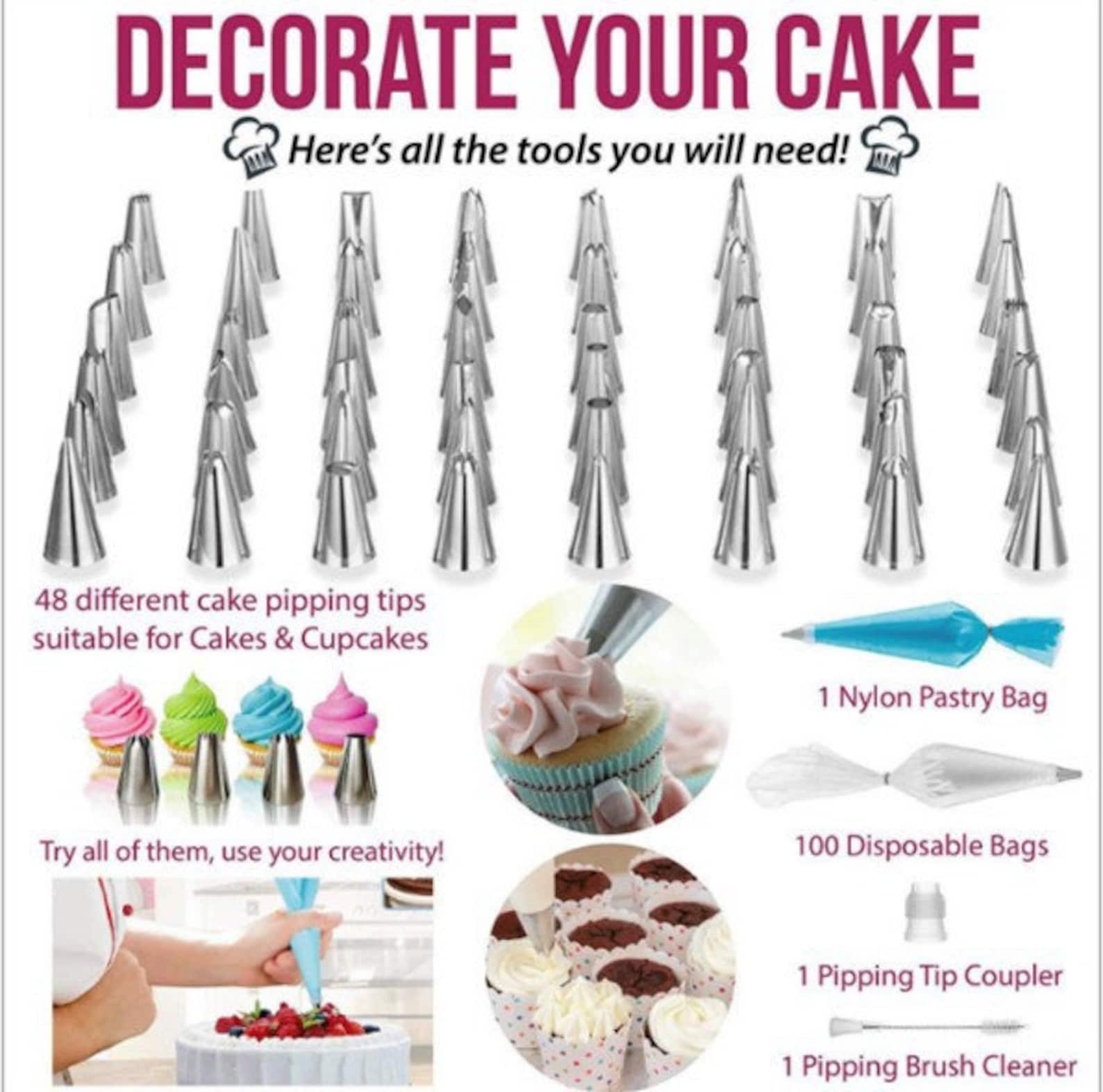 165Piece Set Cake Decorating Supplies Tips Kits Stainless Etsy