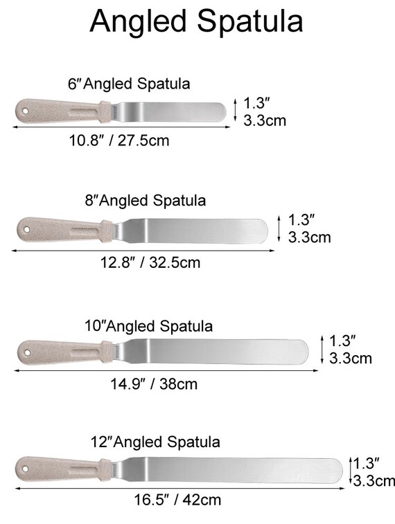 Angled Icing Spatulas,Stainless Steel Offset Spatula Cake Decorating Diy  Baking Tools,Set Of 3 (6 Inch,8 Inch And 10 Inch) - Buy Angled Icing