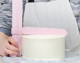 Adjustable Cake Scraper & Stripping Knife: Fondant Edge Smoother