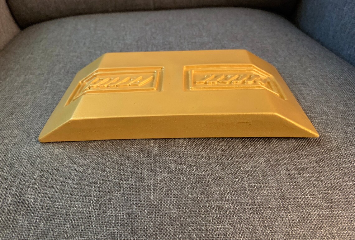 Brick of Gold Pressed Latinum Prop Reproduction Star Trek Etsy