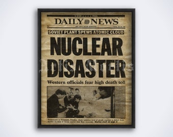 Chernobyl TV Series Poster 24x36 Inch Wall Art Portrait Print Frame Ready V-B