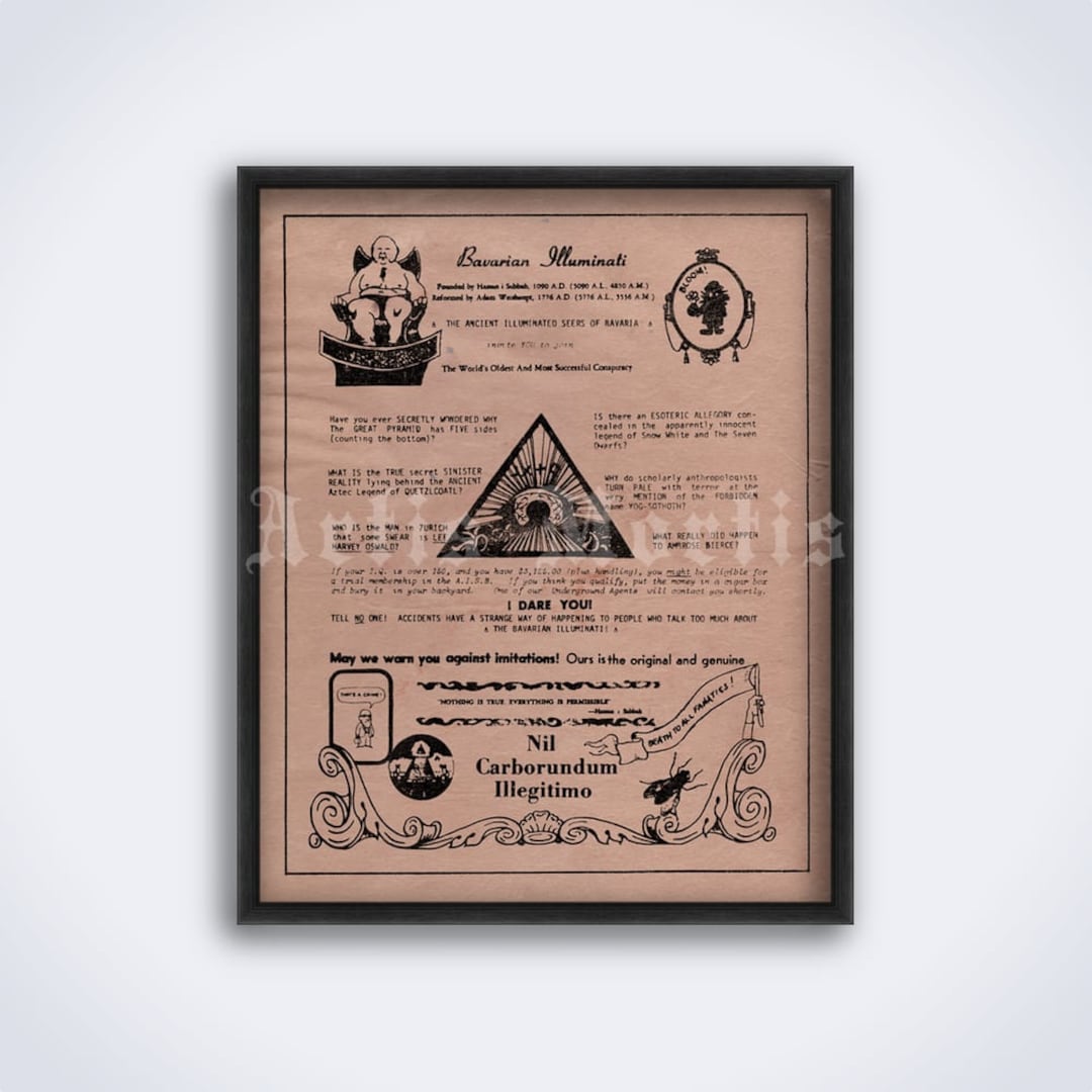 Bavarian Illuminati Vintage Conspiracy Parody, Principia Discordia