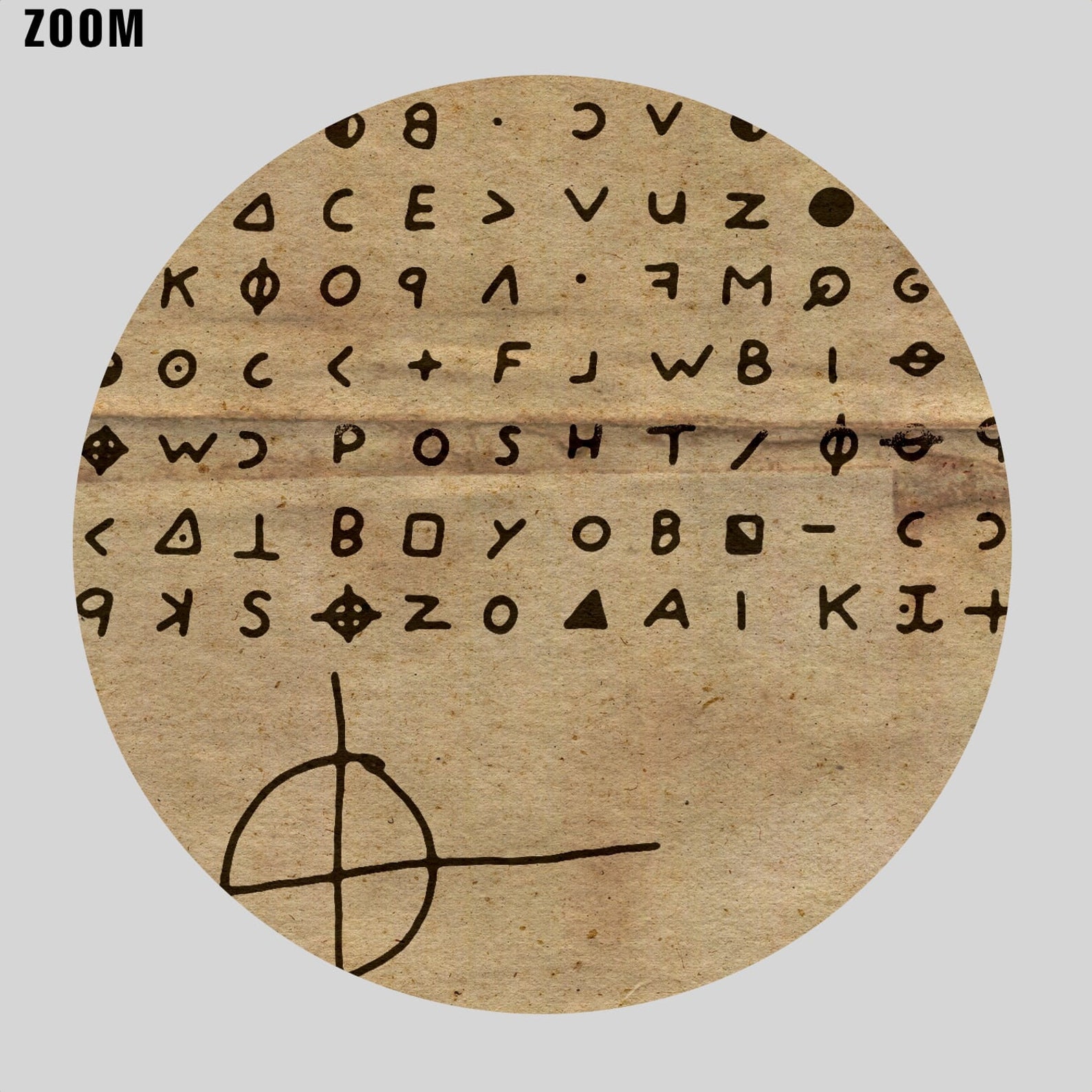 Zodiac Killer Cipher Letter Cryptogram Serial Killer Print Etsy