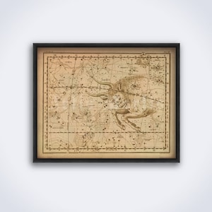 Taurus zodiacal constellation, the Bull, vintage astronomy, astrology, zodiac sign, horoscope art print, poster (DIGITAL DOWNLOAD)
