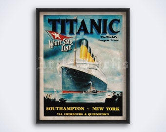Titanic 初航海 ポスター　証明書付き額入り Titanic 初航海 ポスター 証明書付き額入り Titanic 初航海