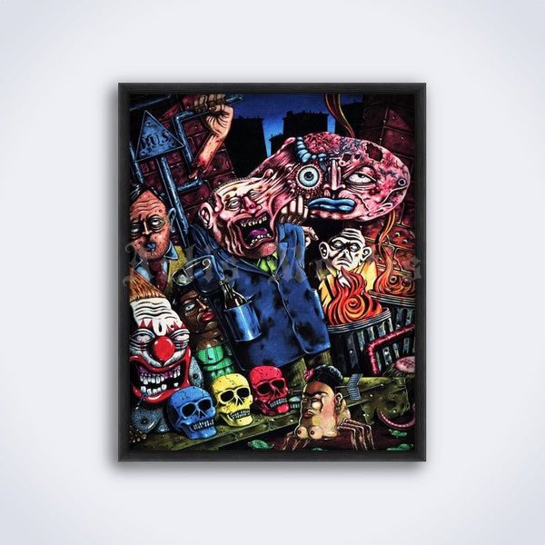 Scary, weird mutant - vintage art by R.K. Sloane, underground comix, punk, gore, pop surrealism, horror print, poster (DIGITAL DOWNLOAD)