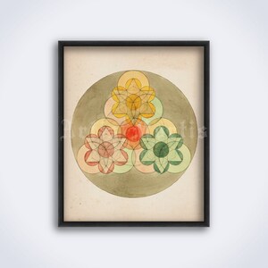 Mandala art #3 from Manly P. Hall alchemical manuscript. Sacred geometry, meditation, hermeticism, vintage print, poster (DIGITAL DOWNLOAD)