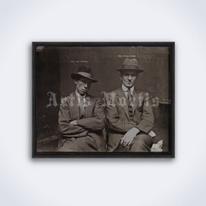 Vintage Sydney gangsters, mugshot - jaren 1920 foto, rover, maffia, true crime print, poster (DIGITALE DOWNLOAD)