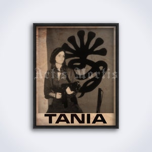 Tania – Symbionese Liberation Army poster, Patty Hearst photo, SLA, vintage protest print (DIGITAL DOWNLOAD)