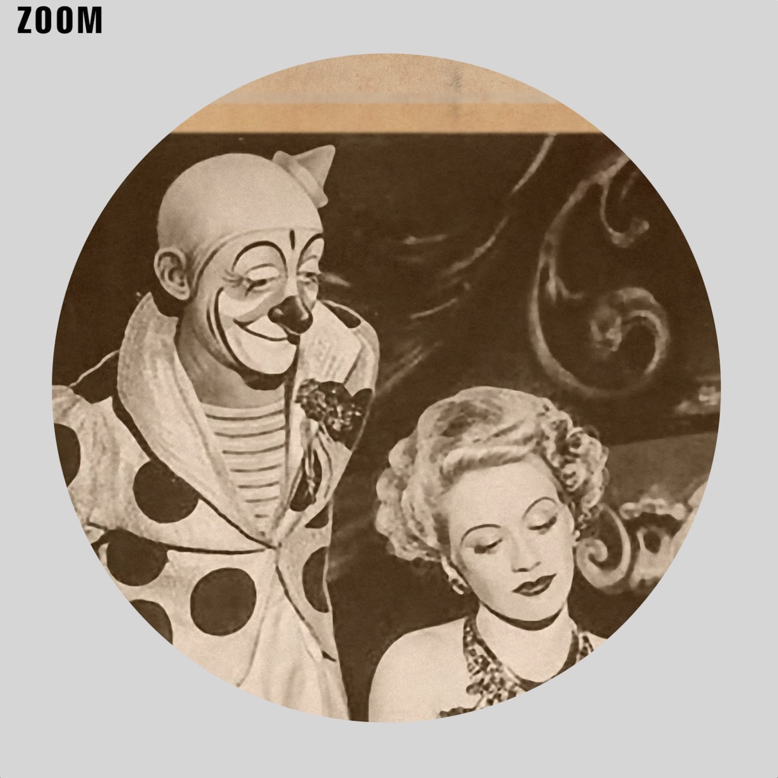Clown and Sexy Circus Girl Vintage Photo Retro Pin-up Print - Etsy