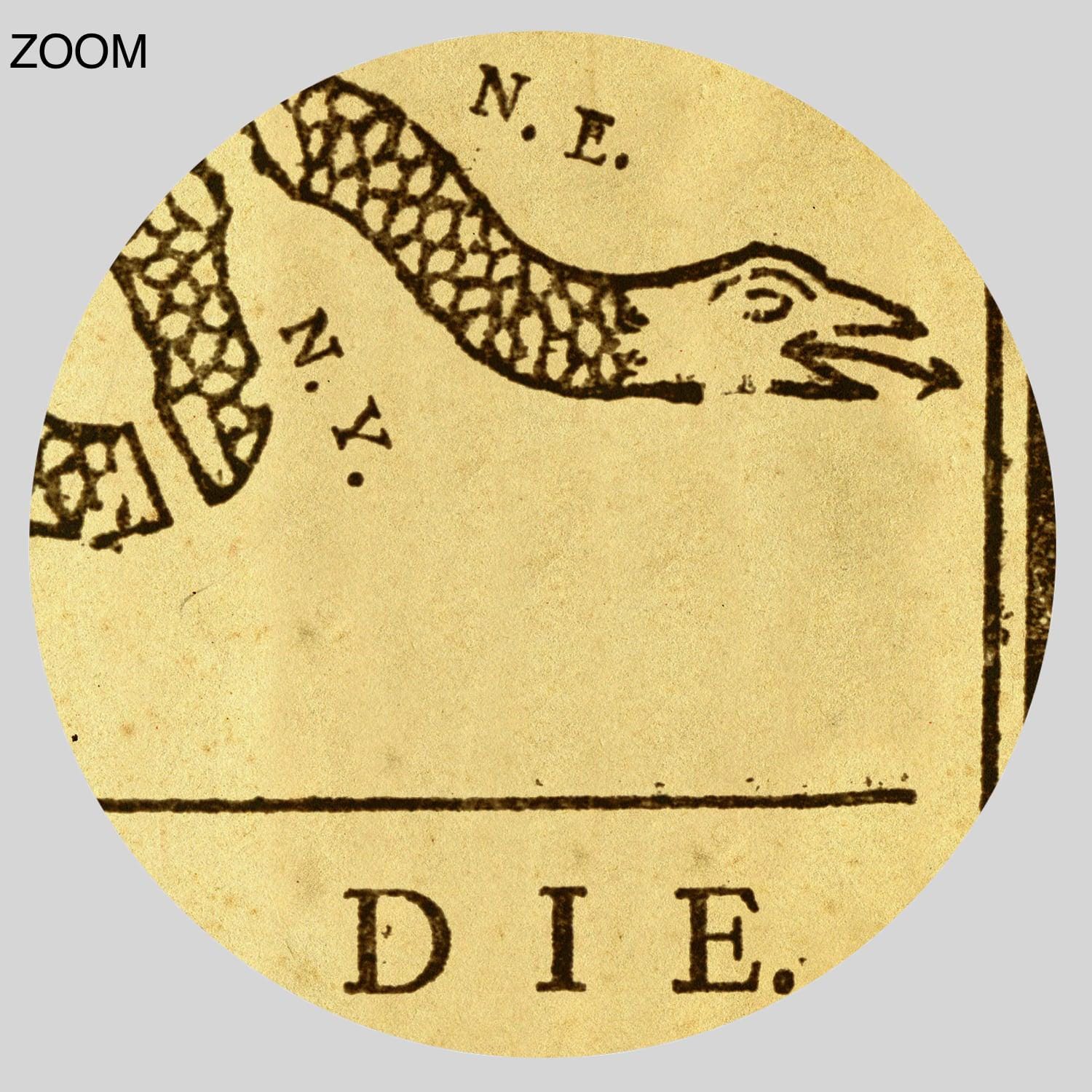 Join Or Die Sticker - Benjamin Franklin Historical Decal | 4x2.88 Inch Vinyl | Made In USA