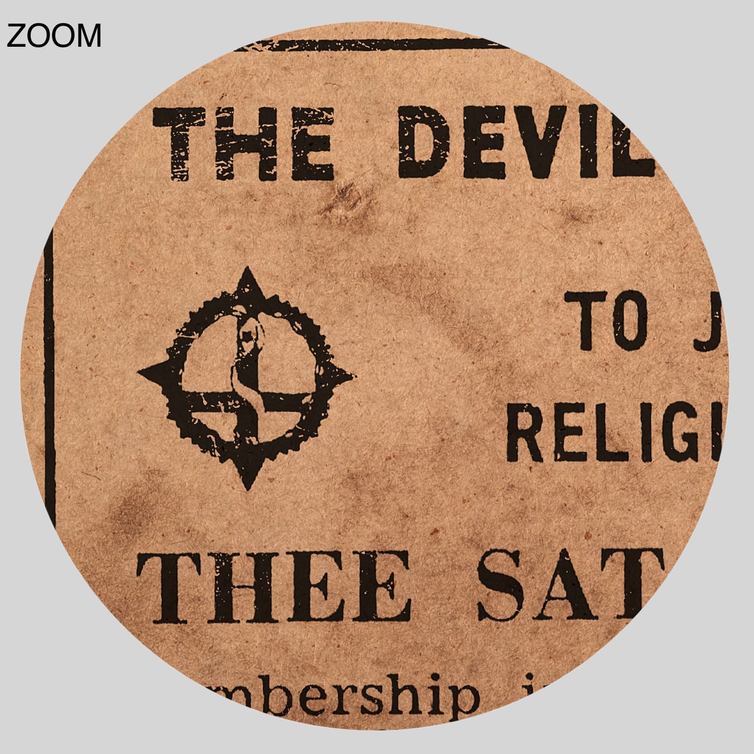 エクス・ヴァイン Devil Out XVAIN 非売品ポスター The Devil Wants You – Thee Satanic Church Vintage Ad Print