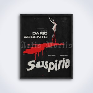 Suspiria – 1977 Italian horror, mystic movie poster, Dario Argento, Jessica Harper, giallo, vintage film art, print (DIGITAL DOWNLOAD)