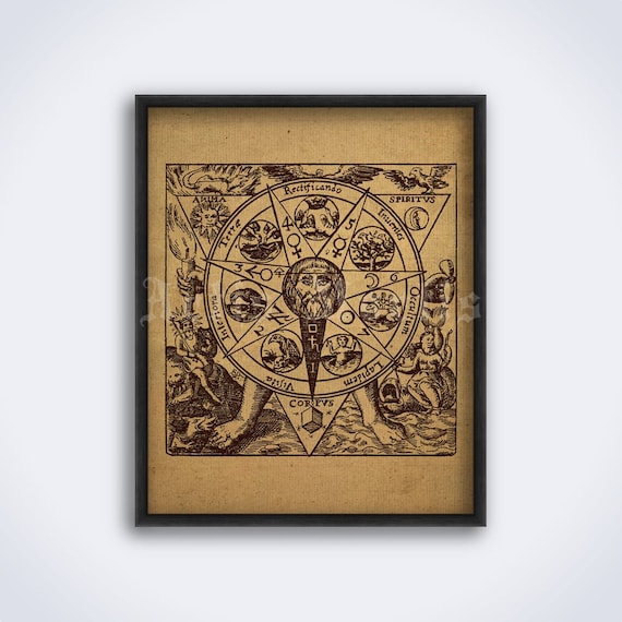 Azoth Mandala Print: Medieval Alchemy Art (digital Download) - Etsy
