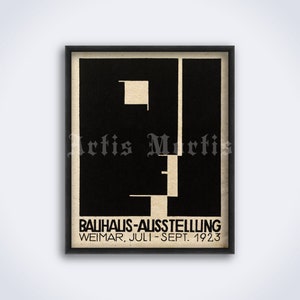 Bauhaus – vintage 1923 exhibition poster, Weimar, geometric design, Herbert Bayer print (DIGITAL DOWNLOAD)