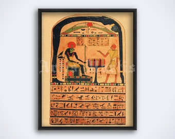 Stele of Revealing Print: Ankh-ef-en-Khonsu Egyptian Art (Digital Download)