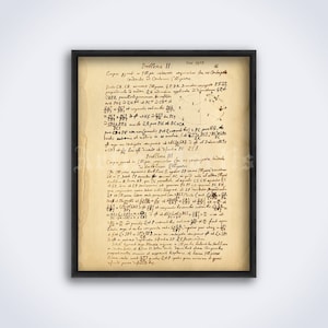Isaac Newton manuscript, Principia Mathematica, physics, physical law, math, vintage science art print, poster (DIGITAL DOWNLOAD)