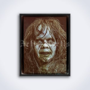 The Exorcist horror movie, Linda Blair demon, monster portrait photo, print, poster (DIGITAL DOWNLOAD)