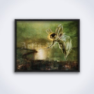 Spirit of the Night by John Atkinson Grimshaw, Night Fairy, fairy tales, fairyland, painting, art, print, poster (DIGITAL DOWNLOAD)