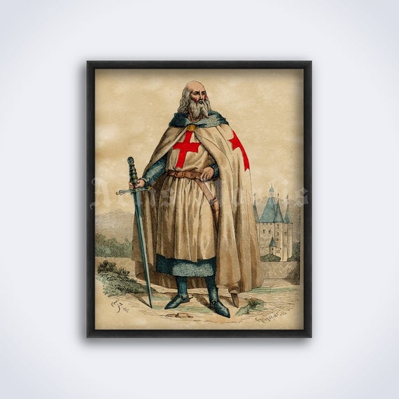 JACQUES DE MOLAY, KNIGHTS TEMPLAR GRAND MASTER Greeting Card for