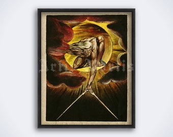 William Blake - The Ancient of Days Art Print (Digital Download)