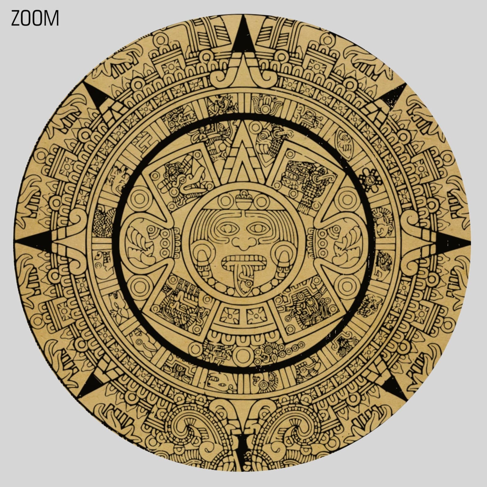 Mayan Calendar Tzolk'in Ancient Astrology Pagan Art Etsy
