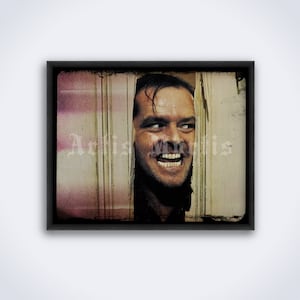 The Shining movie, mad Jack Torrance - horror film, Jack Nicholson photo, print, poster (DIGITAL DOWNLOAD)