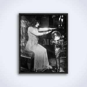 Adivina con bola de cristal, actriz Pauline Frederick foto, niña gitana, bruja, magia, fortuna, impresión, póster (DESCARGA DIGITAL)