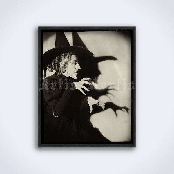 Wicked Witch de The Wizard of Oz, actriz Margaret Hamilton vintage photo, brujo, impresión de película clásica, póster (DESCARGA DIGITAL)