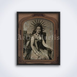 Goddess of Sun, Sorceress – pagan girl photo, astrology, mythology art, print, poster (DIGITAL DOWNLOAD)