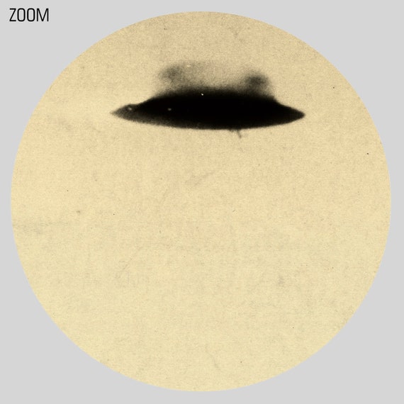 Zanesville Flying Saucer UFO Photo, Blue Book Project - Vintage
