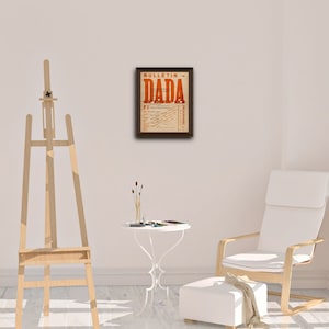 DADA Bulletin cover vintage 1920 dadaism art movement poster, print DIGITAL DOWNLOAD image 4