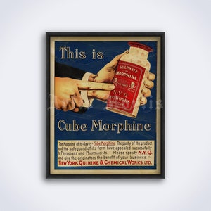 Vintage 1800s pharmacy poster, therapy, medicine history, medical curiosity, doctor decor, art, print (DIGITAL DOWNLOAD)