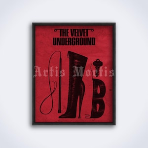 Velvet Underground book vintage poster, fetish accessories, high heels art, kinky retro decor, print, poster (DIGITAL DOWNLOAD)