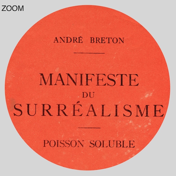 シュルレアリスム宣言ポスター：アンドレ・ブルトン、1924年