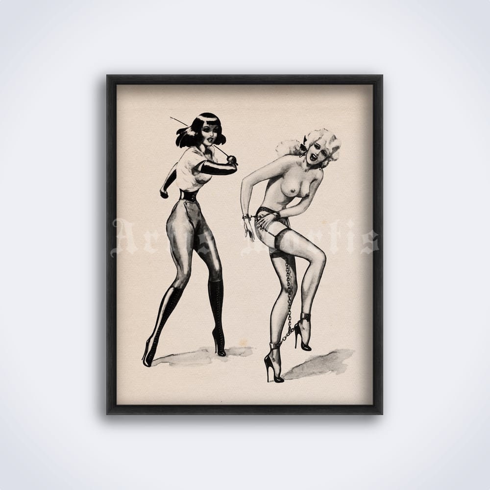 Sweet Gwendoline Illustration Vintage Fetish, Erotic, BDSM Art, Adult  Print, Poster DIGITAL DOWNLOAD - Etsy Sweden