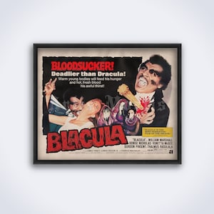 Blacula – 1972 horror, grindhouse, exploitation film, vampire art, classic monster print (DIGITAL DOWNLOAD)
