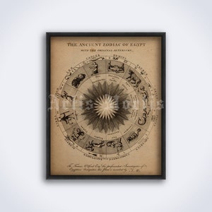 The Ancient Zodiac of Egypt, Egyptian Horoscope, Rare