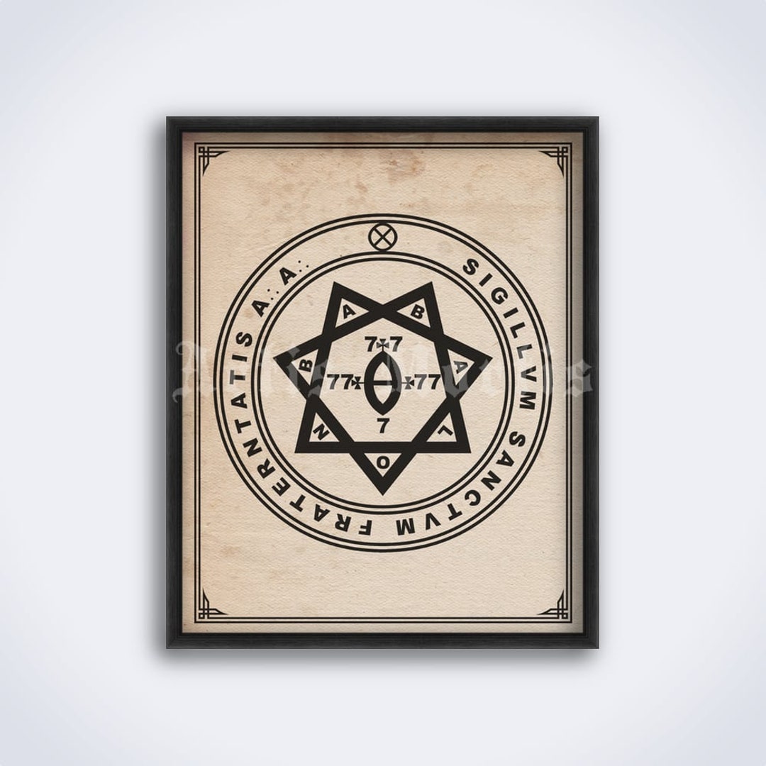 Aleister Crowley A.A. Argentum Astrum, Babalon Sigil Poster, Magick, Occult  Print (DIGITAL DOWNLOAD) - Etsy, image size:1080x1080