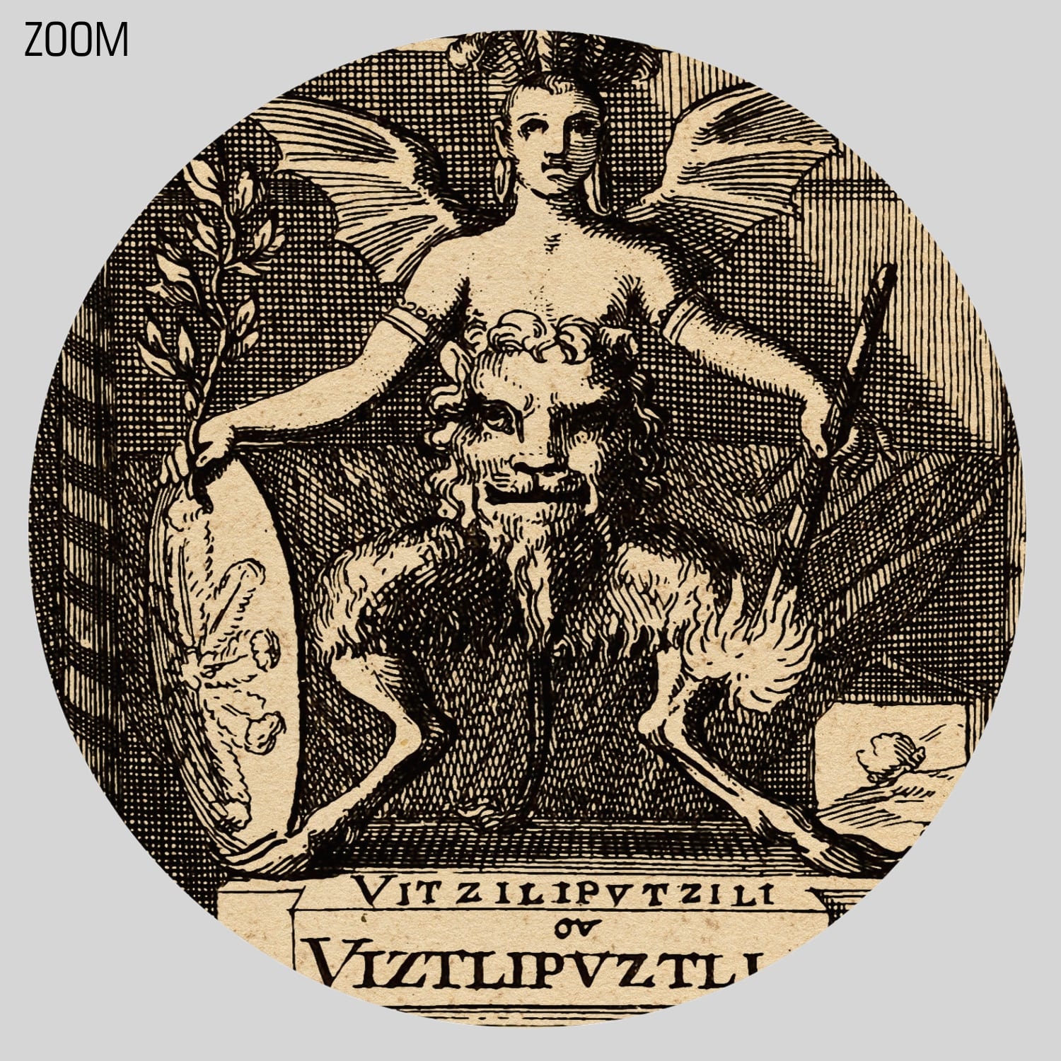 Aztec Wizard Huitzilopochtli Aztec God Art Print: Ancient Mythology Poster (digital ...