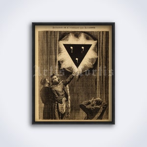 Masonic lodge - Freemasonry, freemason, templar, mysteries, initiation, masonic art, occult, esoteric print, poster (DIGITAL DOWNLOAD)